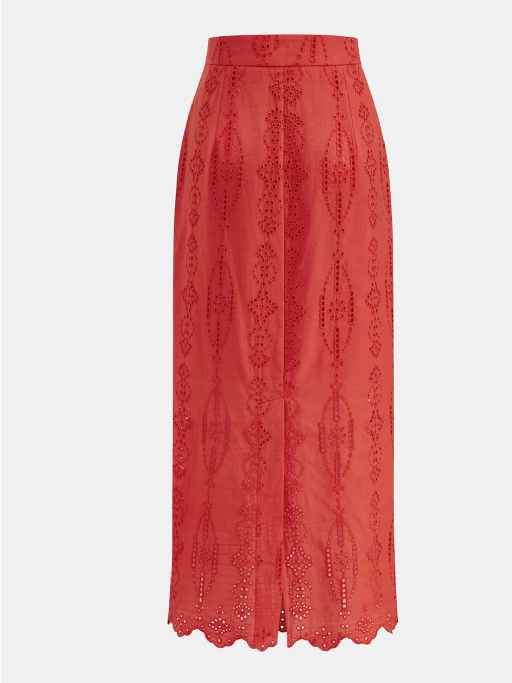 Commense Cotton Eyelet Embroidery Top & Midi Skirt Set Size Small NWT - Picture 6 of 10